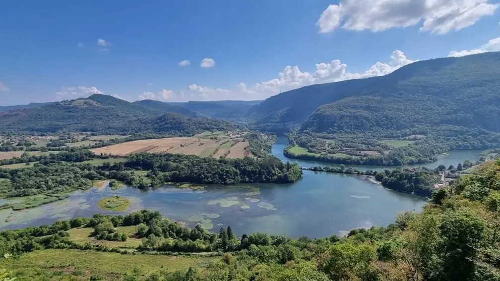 Circuit Jurassic Vélo Tours n° 38 - Les Gorges de l'Ain et ses méandres par la chapelle de St Maurice d'Echazeaux