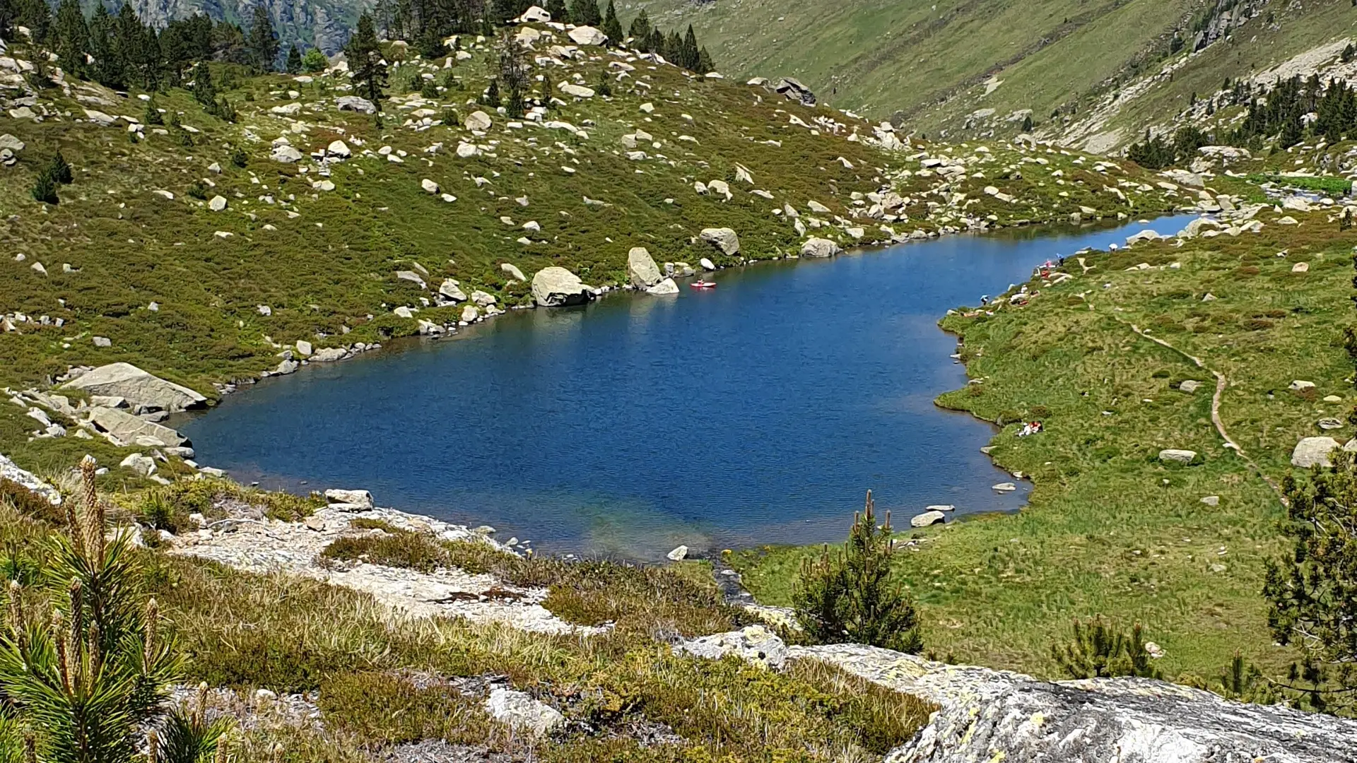 Vue sur l'étang du Ruille