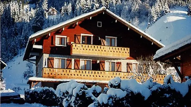 chalet en hiver