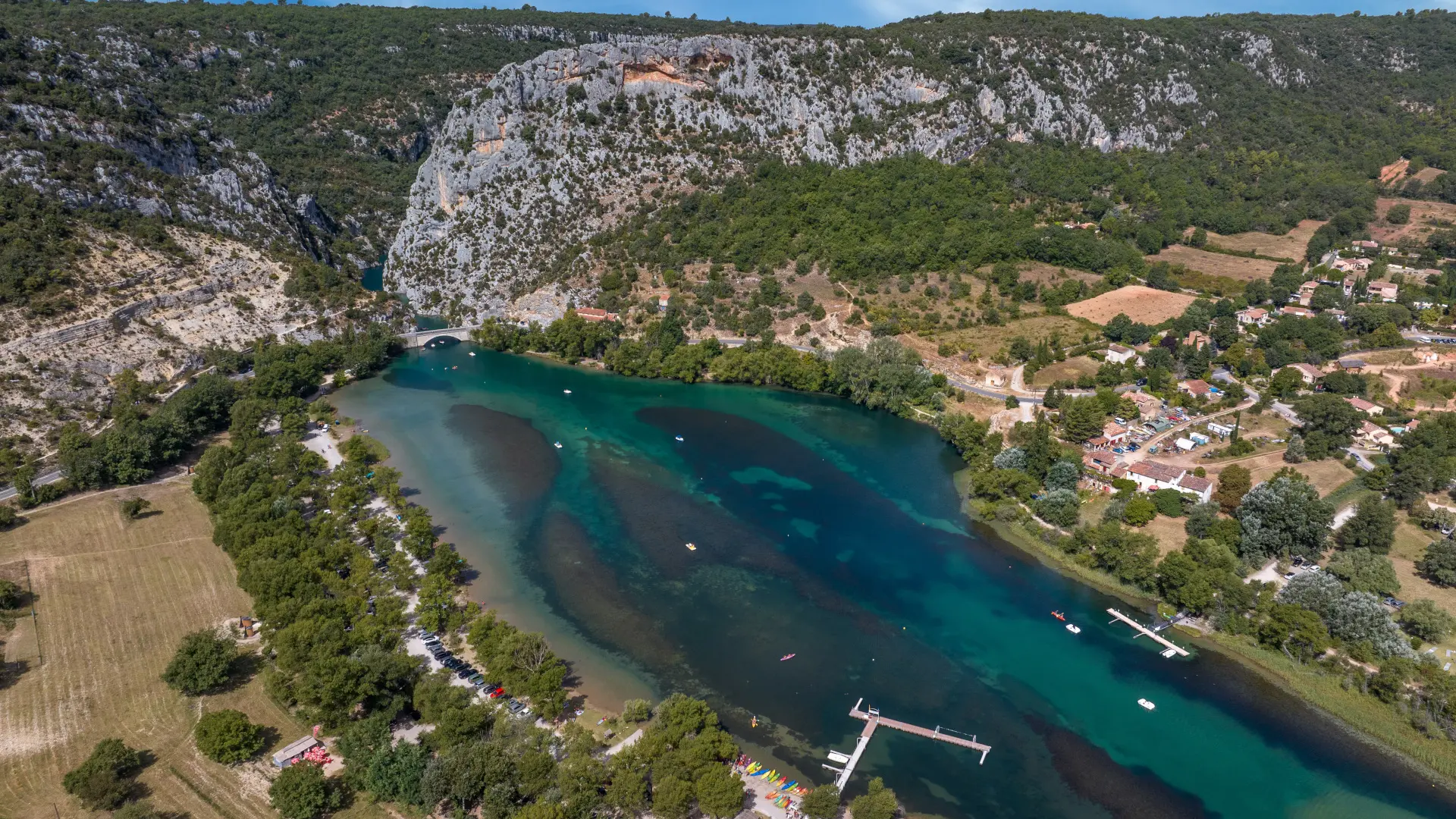 Plage de Montmeyan - Lac de Quinson