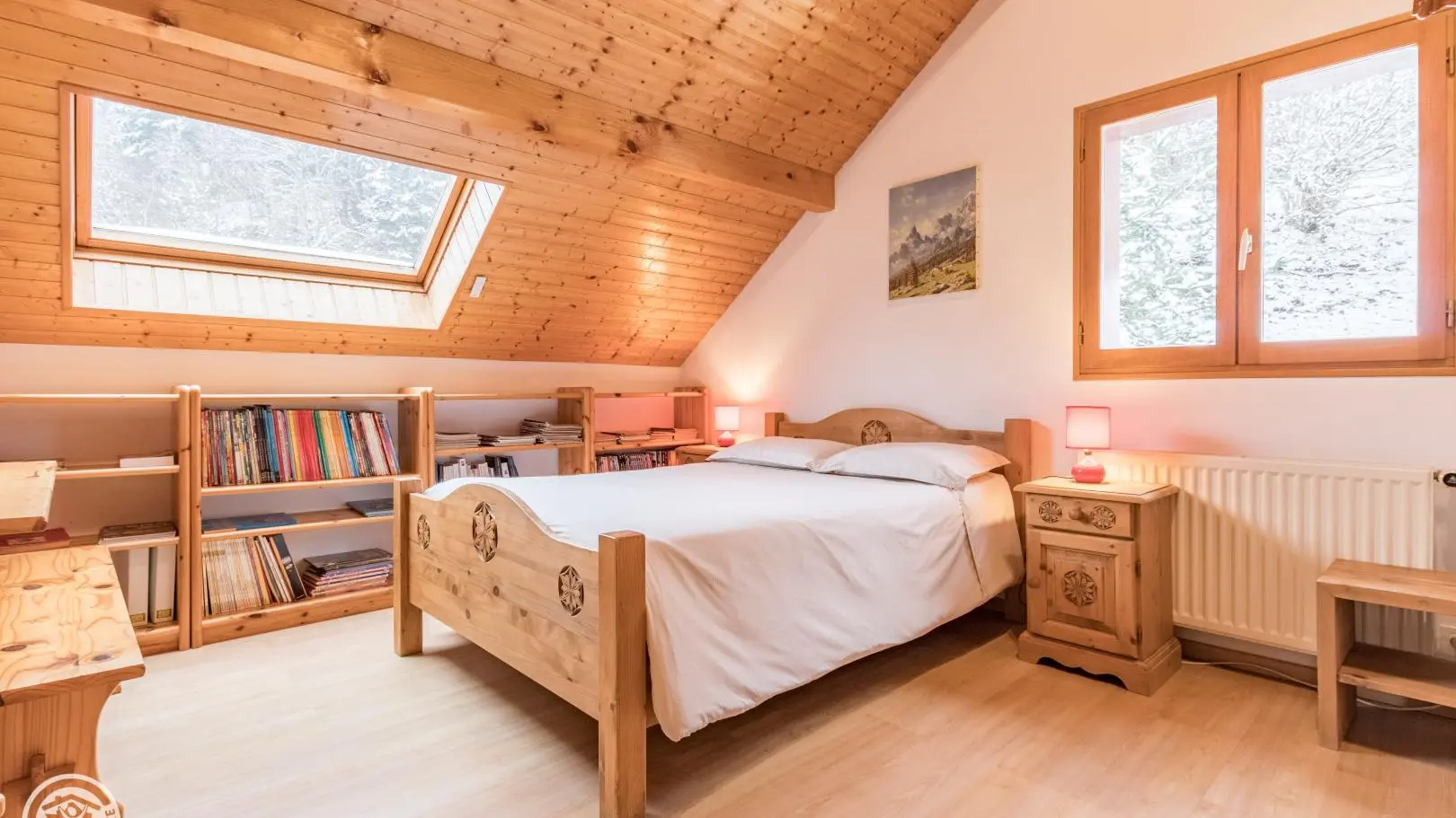 Mezzanine avec 1 lit de 140x190cm