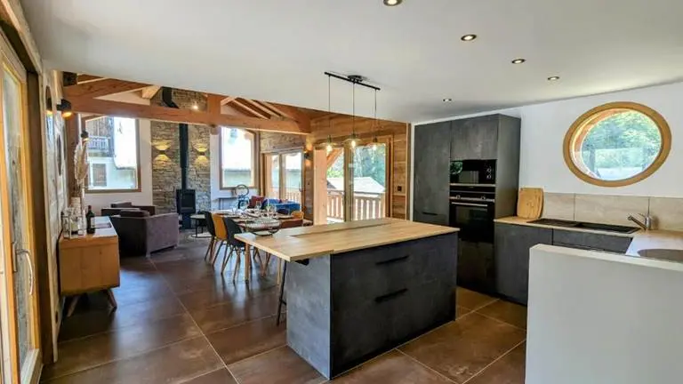 coin cuisine séjour et salon