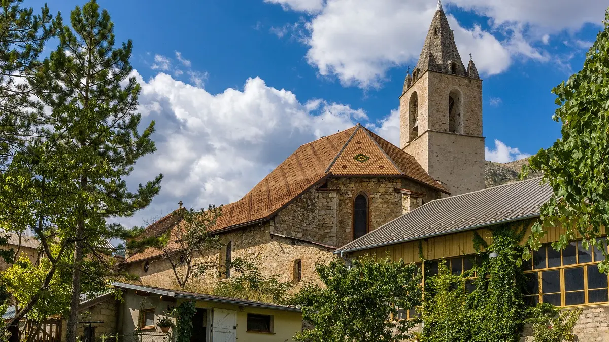 Clocher église St Georges Thorame Haute