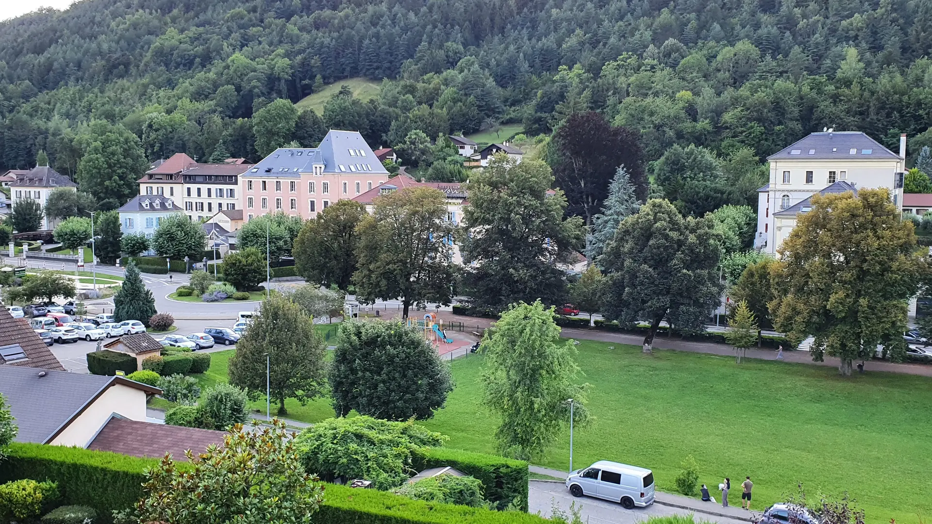 Vue sur le Parc d’Uriage.