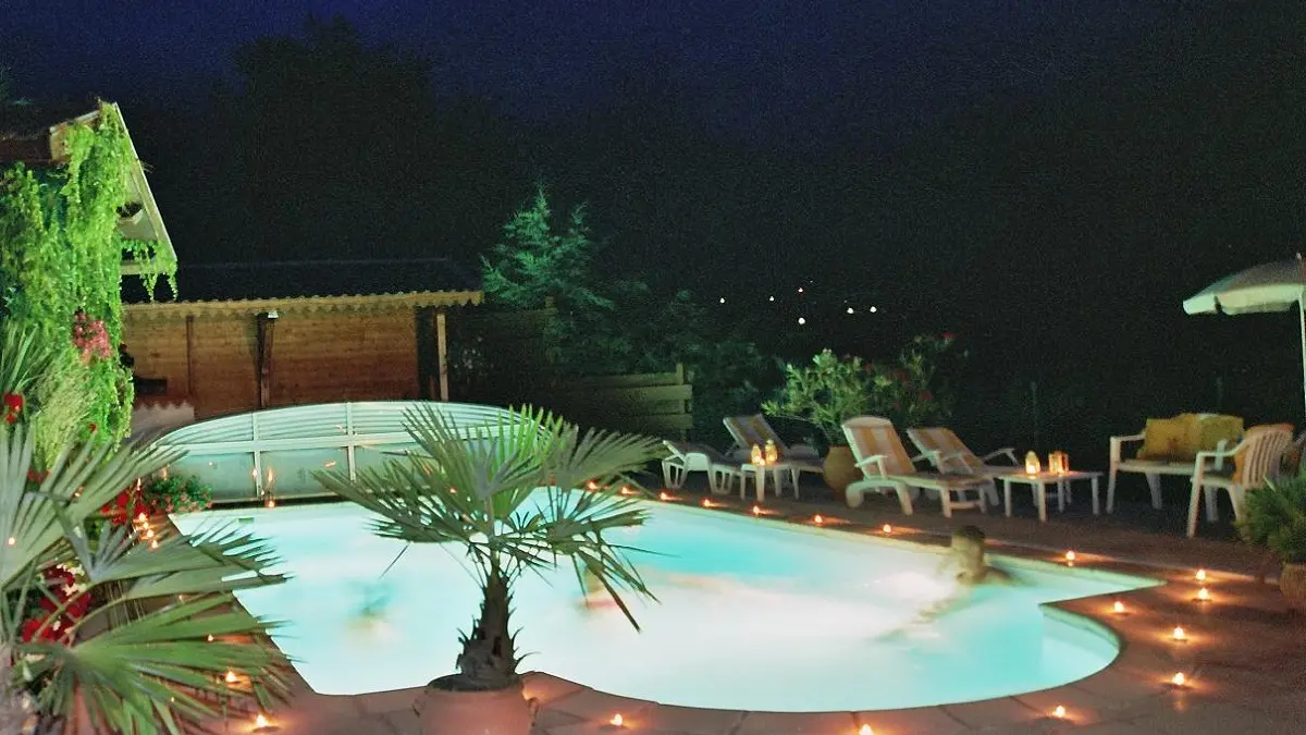 piscine le soir