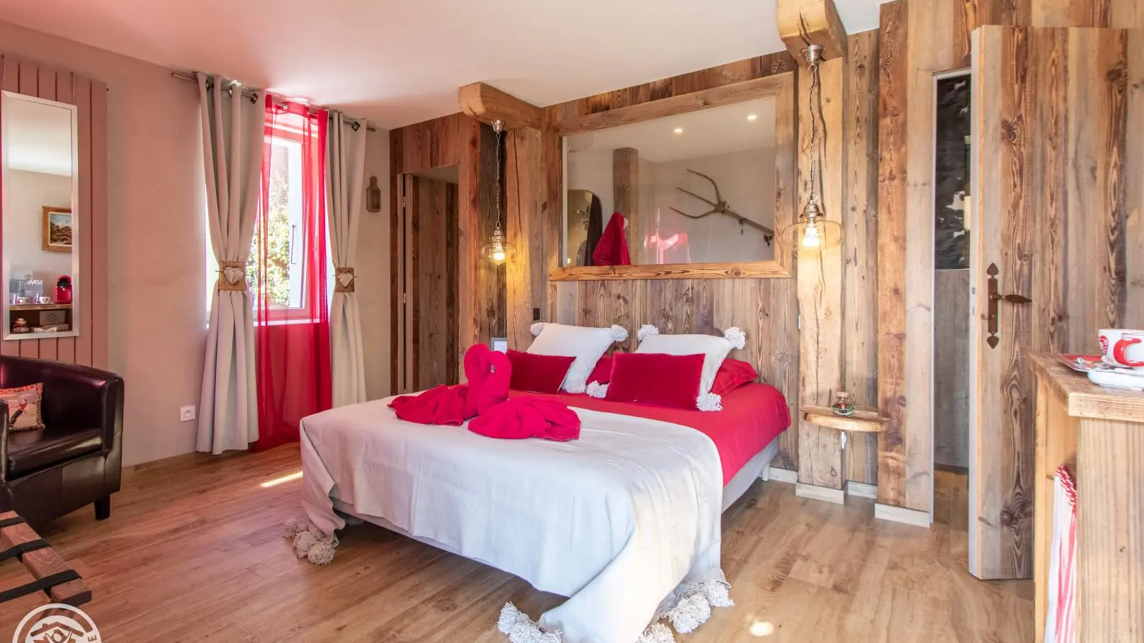 Chambre Megève - Lit 160x200cm Bultex...