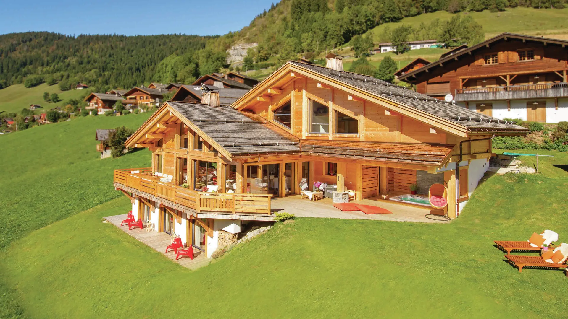 Extérieur chalet été/Outside summer chalet-Chalet Altaï-Le Grand-Bornand