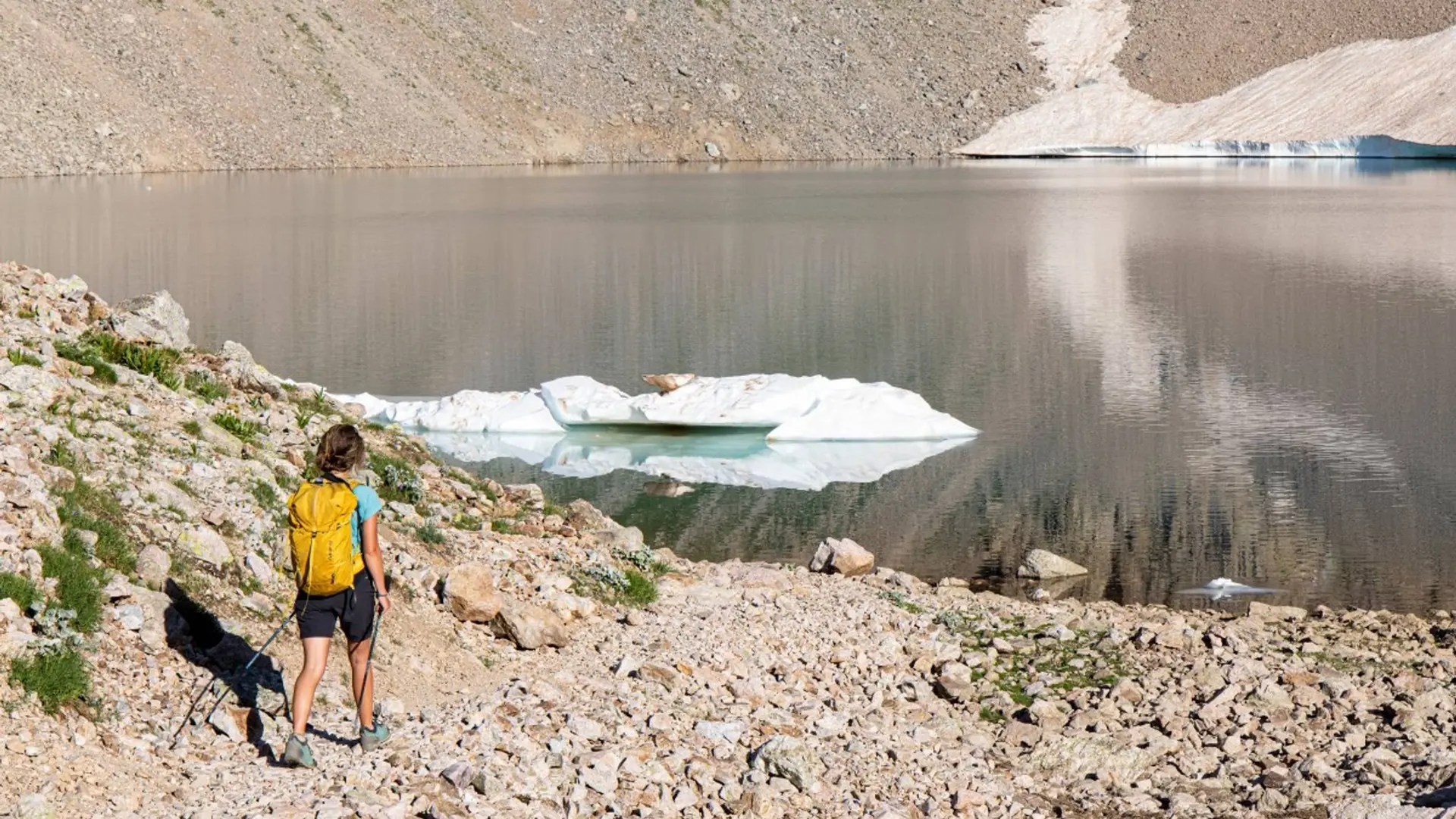 Arrivée au lac de Combeynot