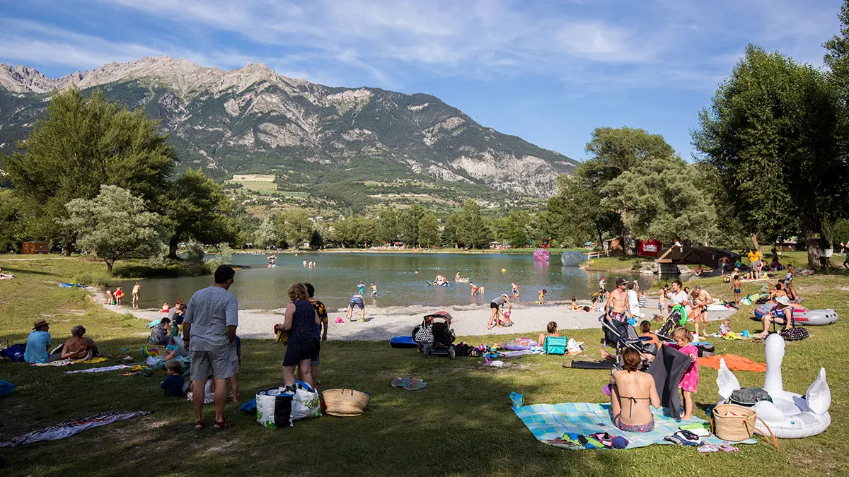 La baignde en famille