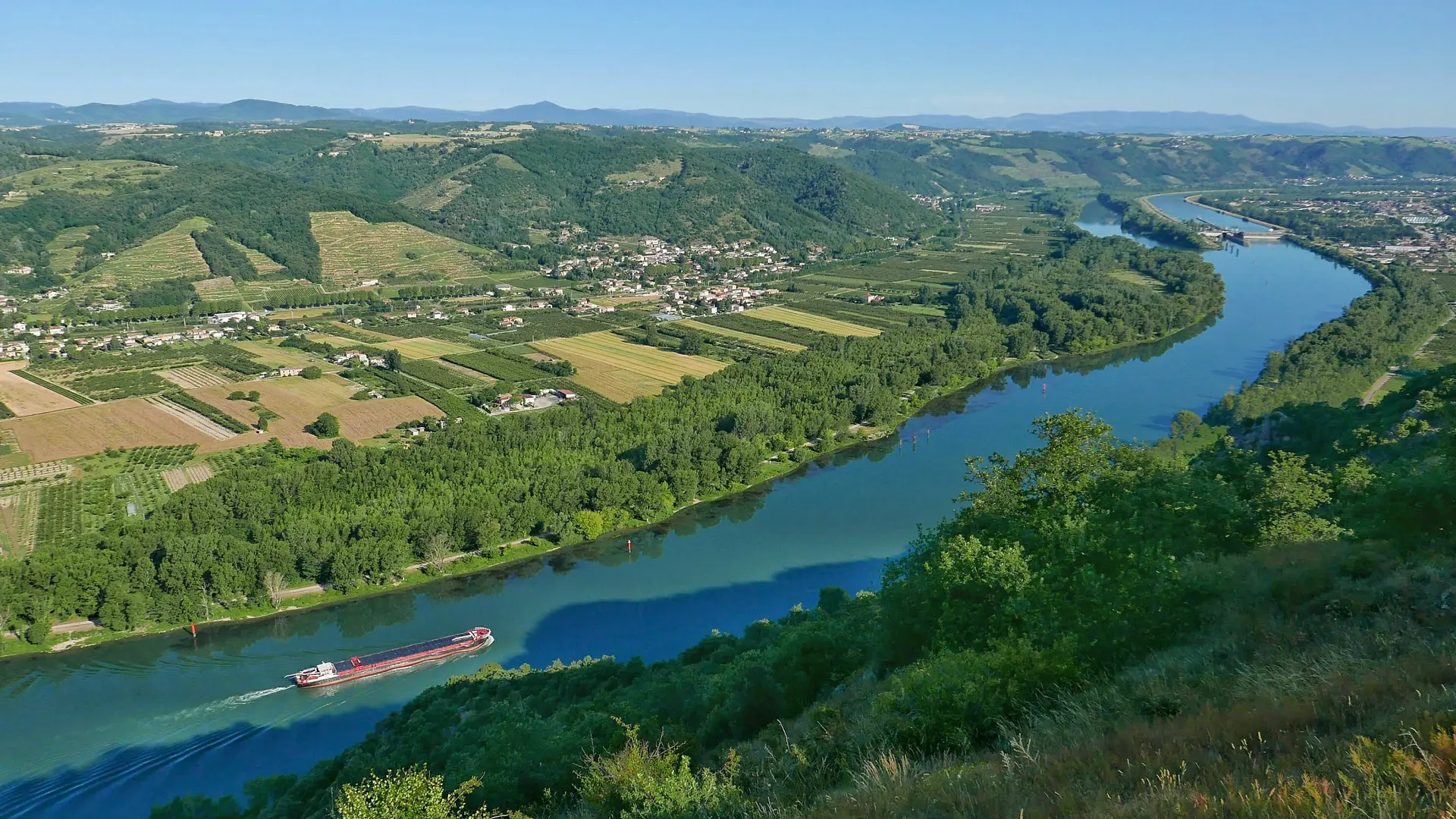Vue sur la Vallée du Rhône