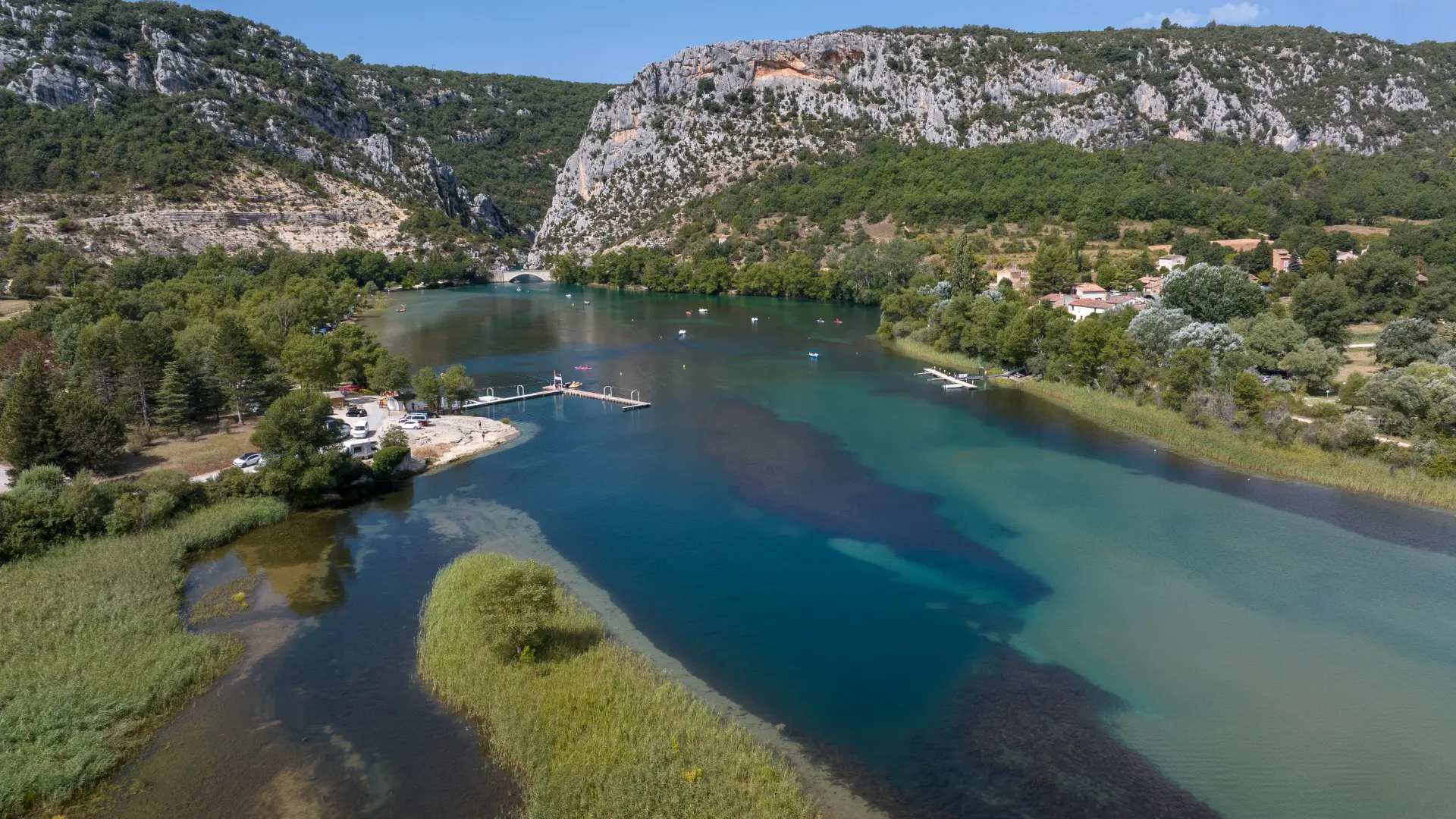 Plage de Montmeyan - Lac de Quinson