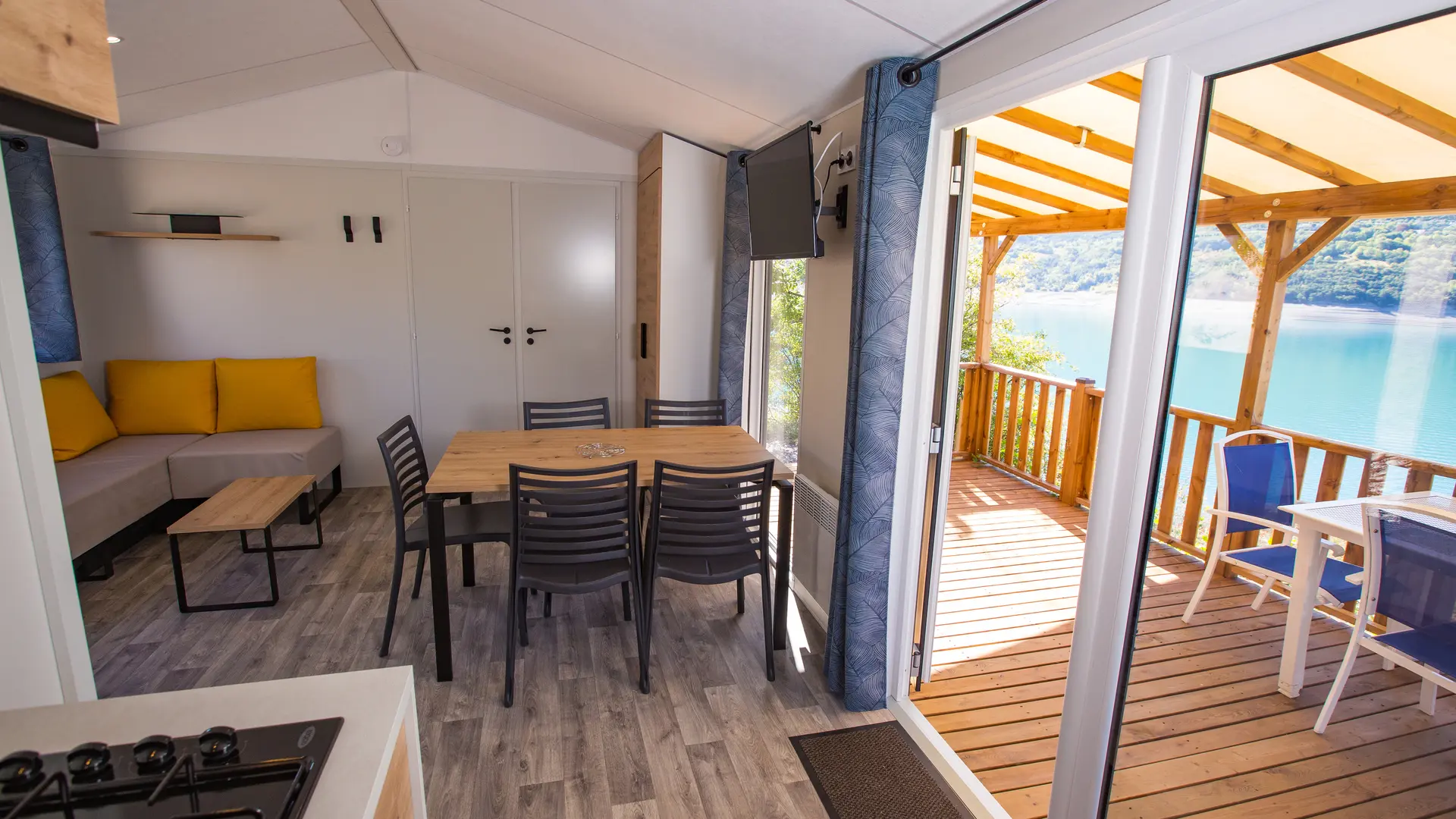 Mobil home vue lac
