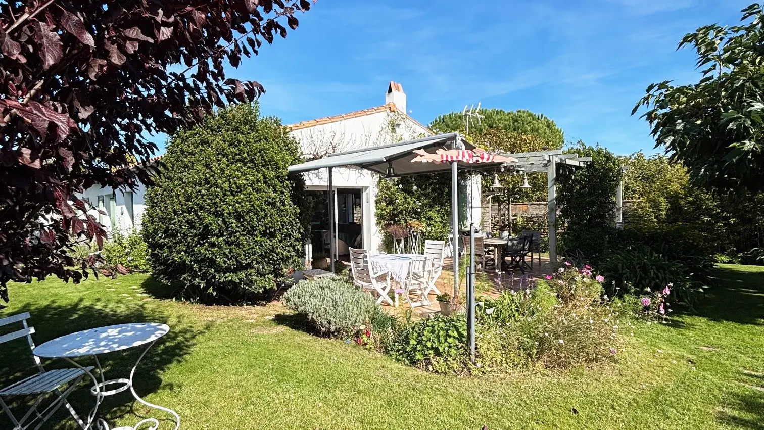 Pérgola + jardín