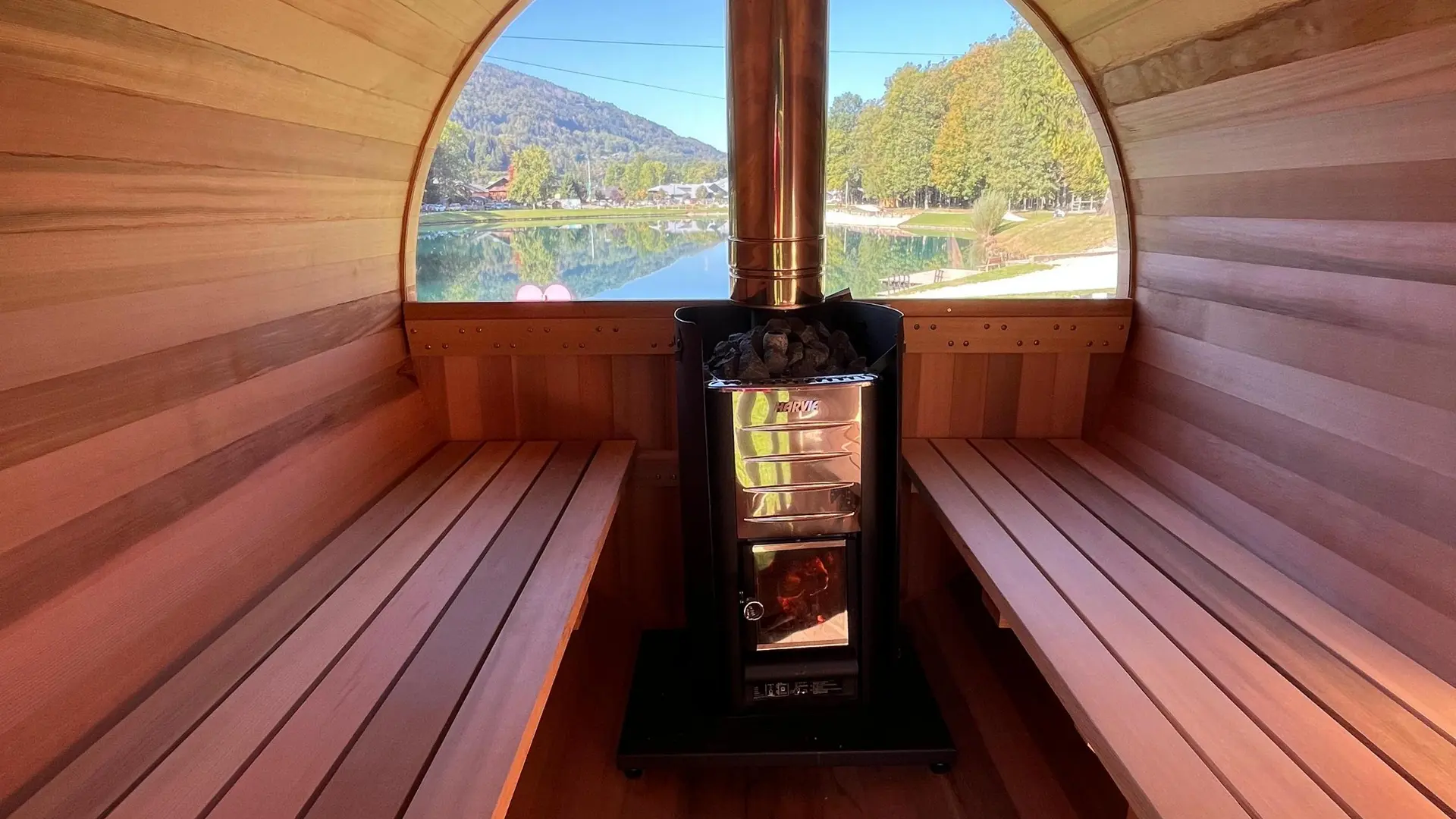 Sauna mobile au lac Bleu