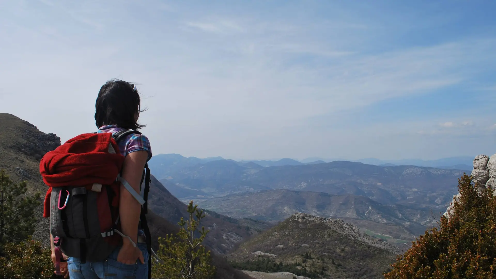 Petite halte pour admirer le paysage