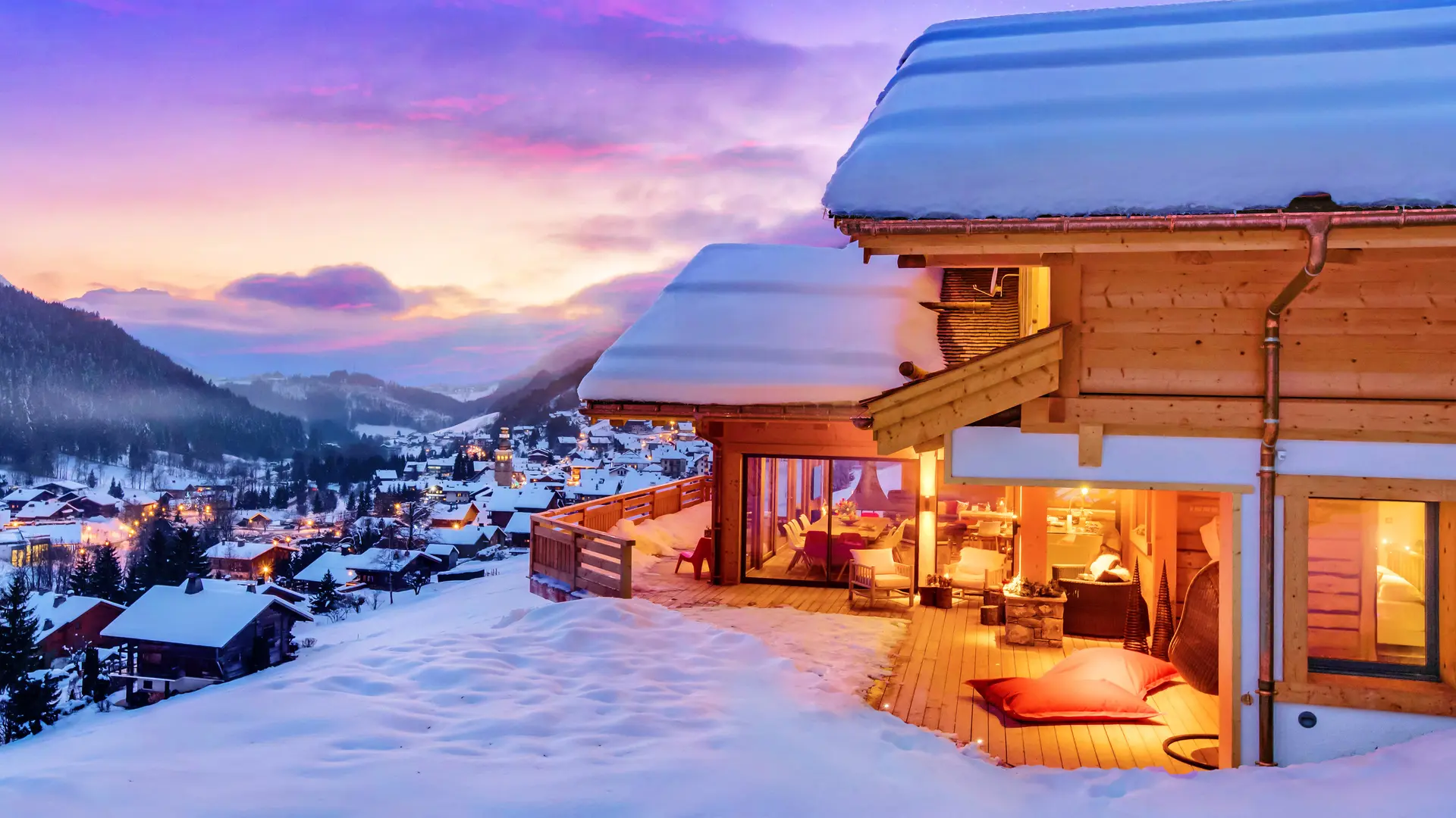 Extérieur chalet hiver/Outside winter chalet-Chalet Altaï-Le Grand-Bornand