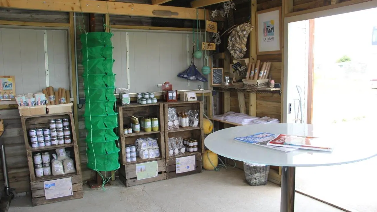 La boutique de La Ferme des Baleines