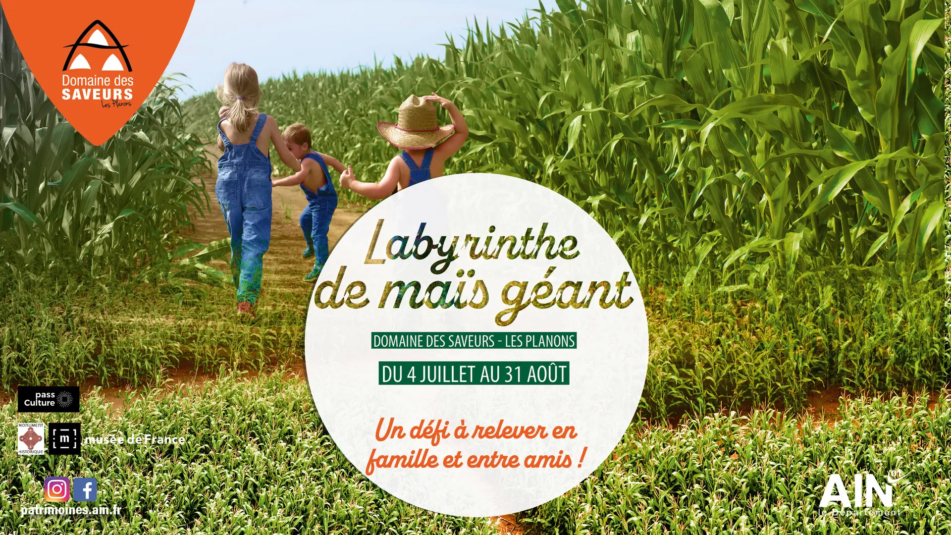 Labyrinthe de maïs au Domaine des Saveurs