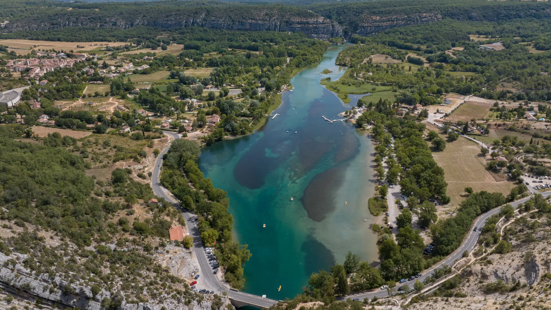 Plage de Montmeyan - Lac de Quinson