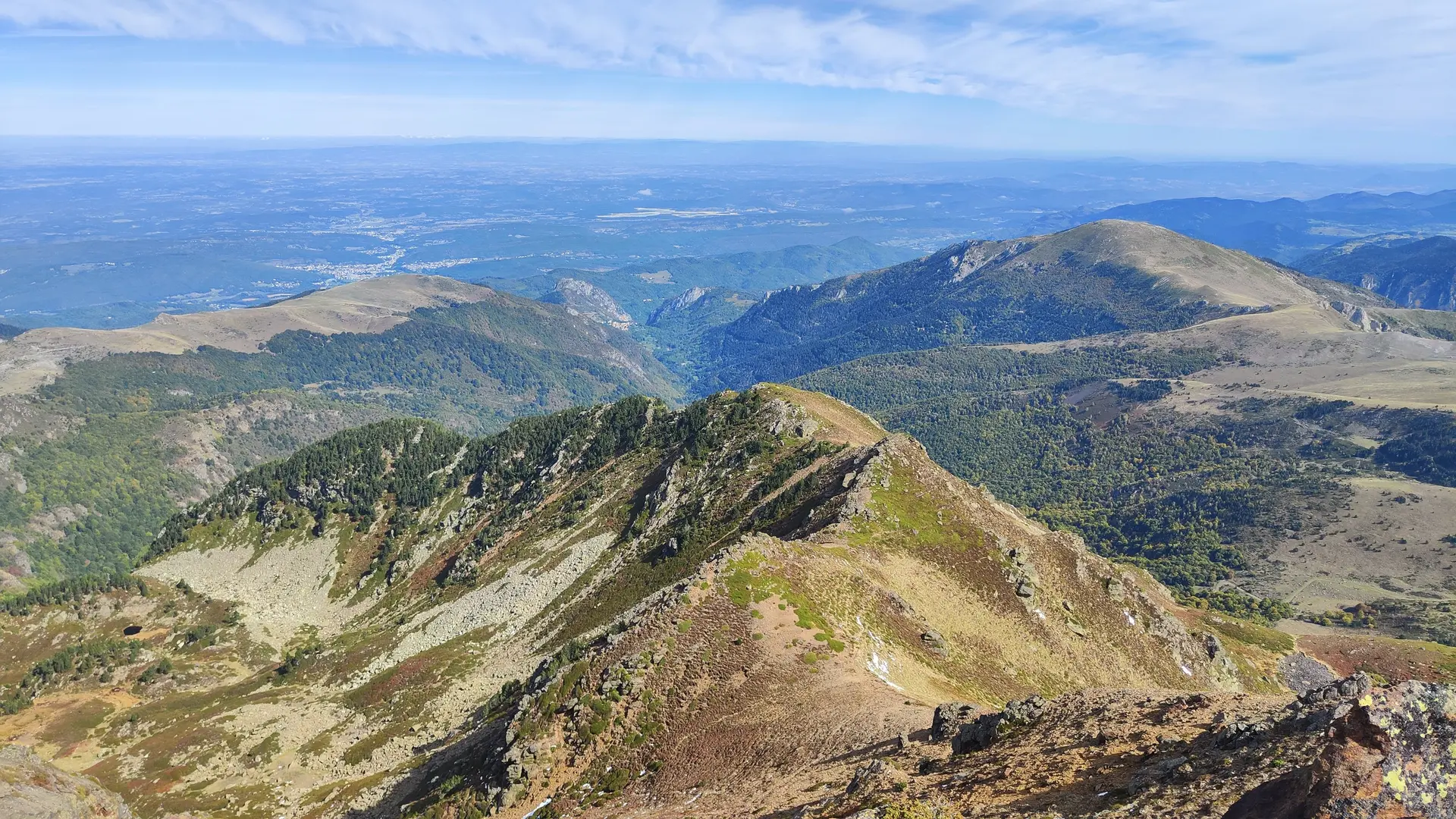 Vue sur la plaine direction Carcassonne