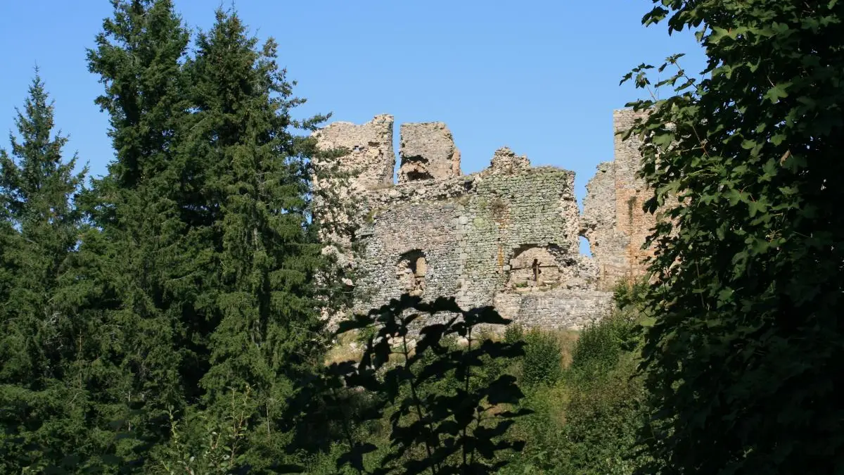 Château XIIè siècle à 6 km