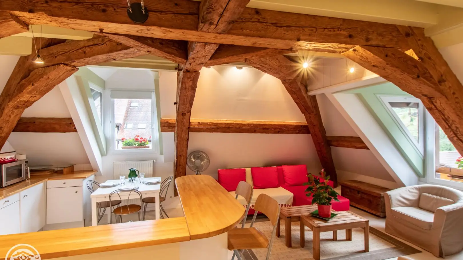 Pièce principale du gîte