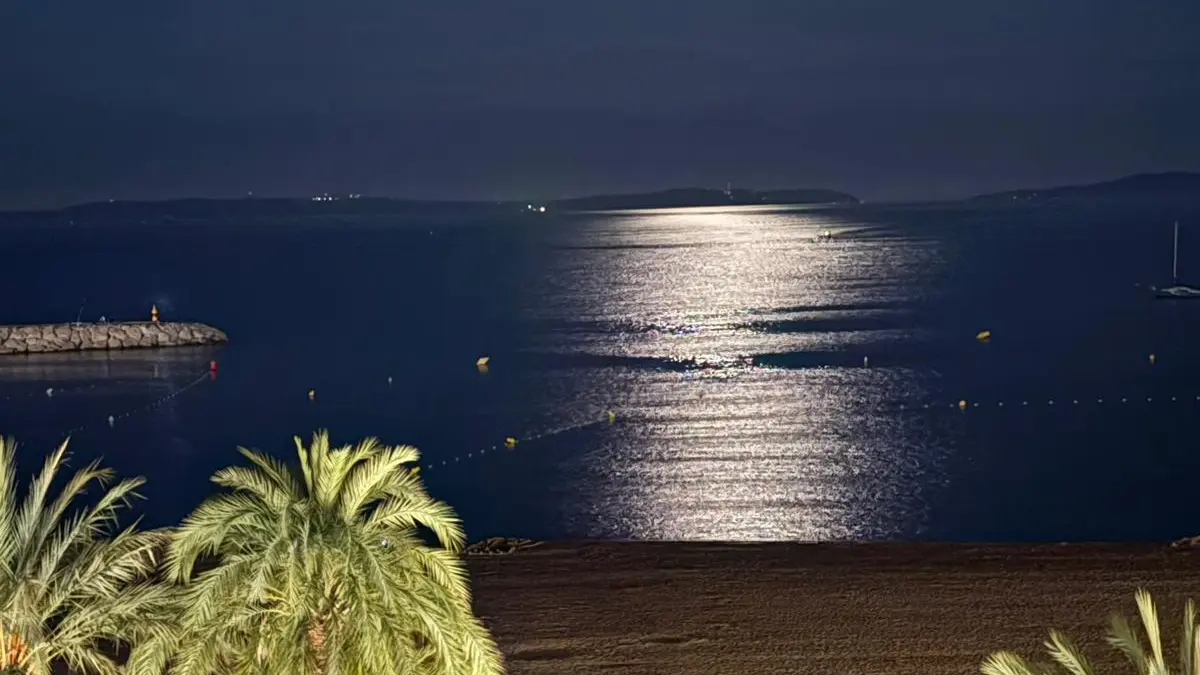 Le soir vu de la terrasse