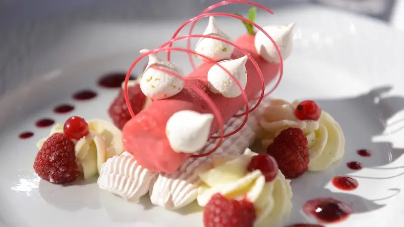 Un dessert du restaurant Place Bernard