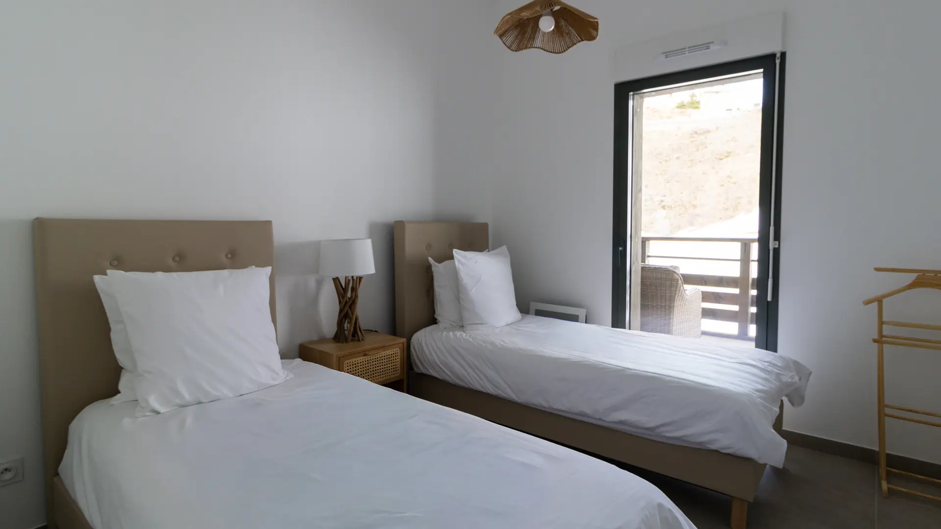 chambre lits jumeaux