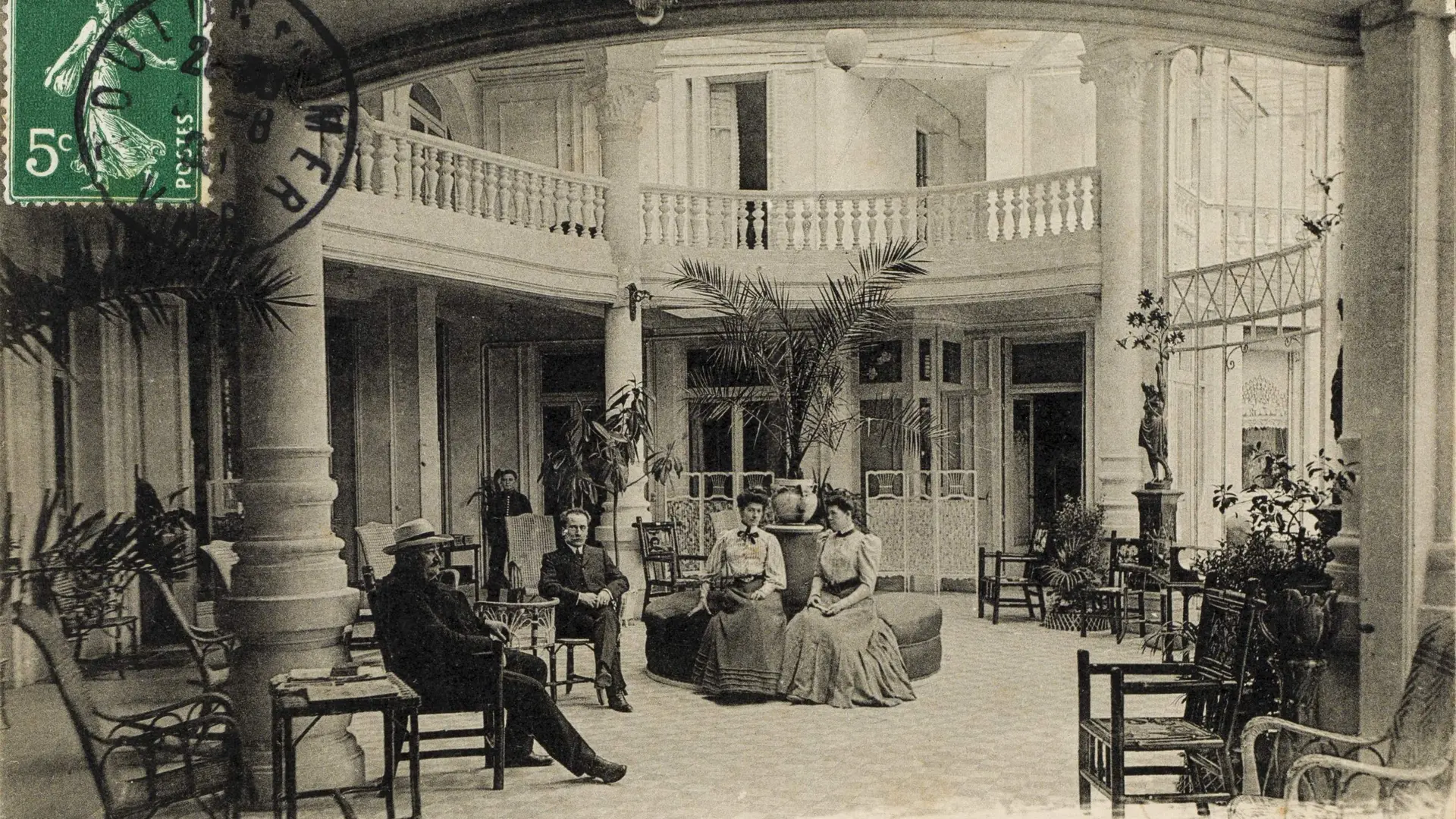 Carte postale, vers 1905