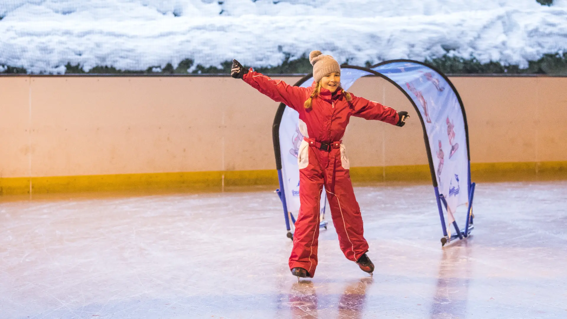 Jardin de glace à la patinoire du Grand-Bornand