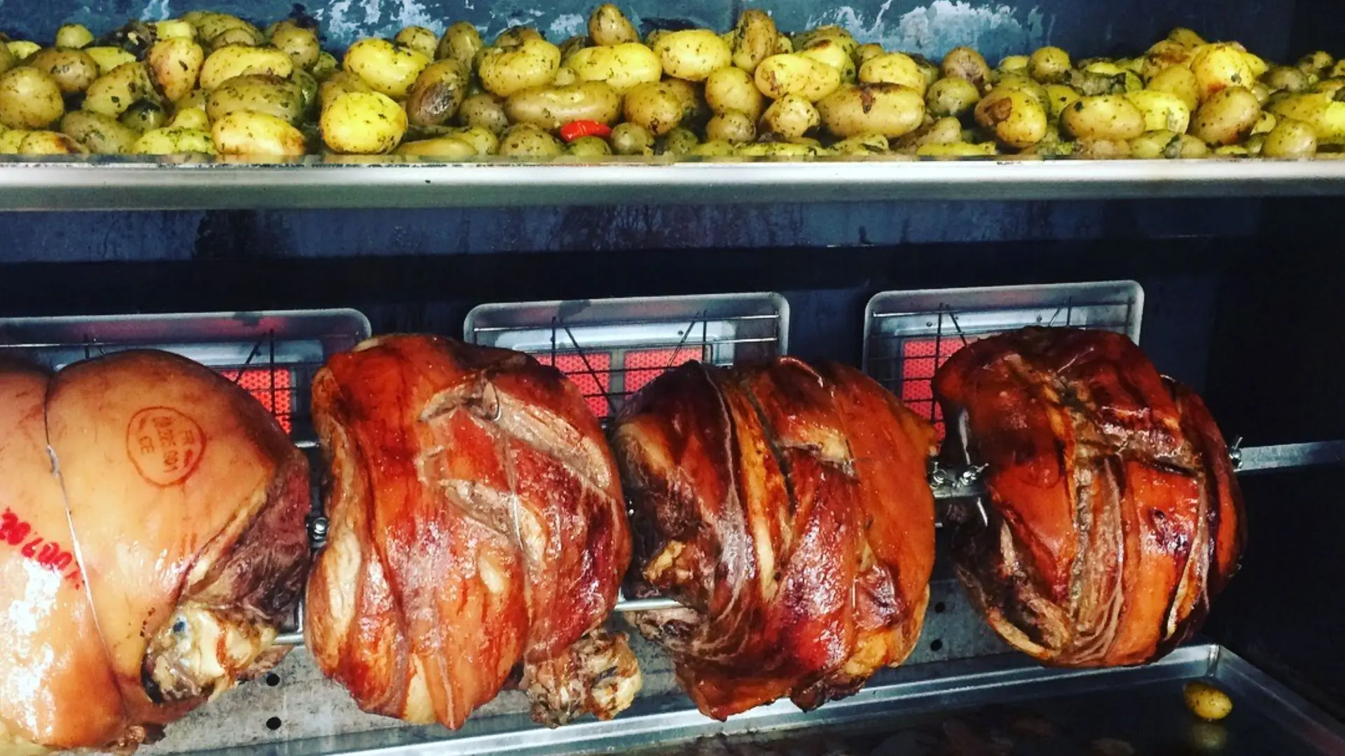 Viande et légumes au grill