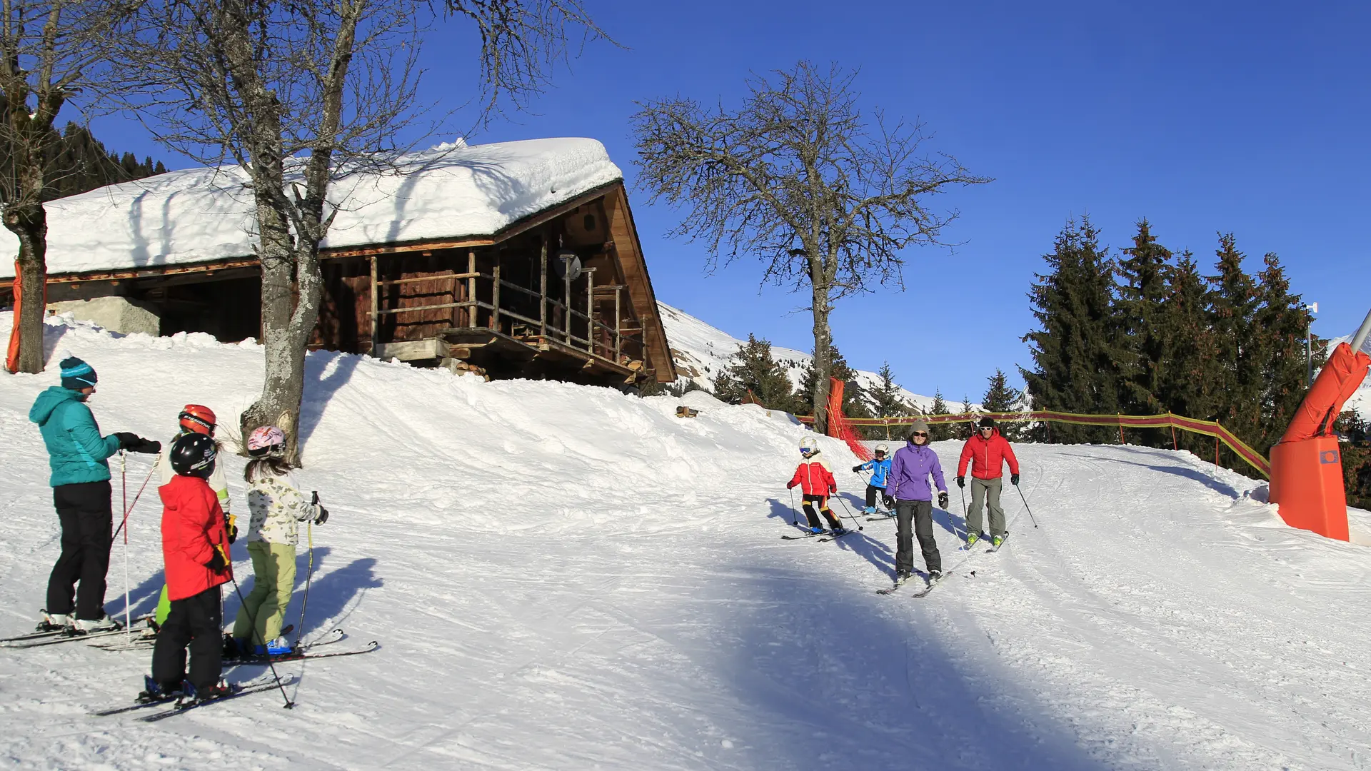 Piste du Chozal en direction de Hauteluce