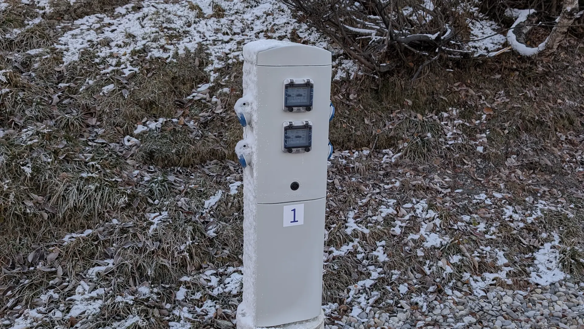 Branchement électrique aire de service col des Saisies