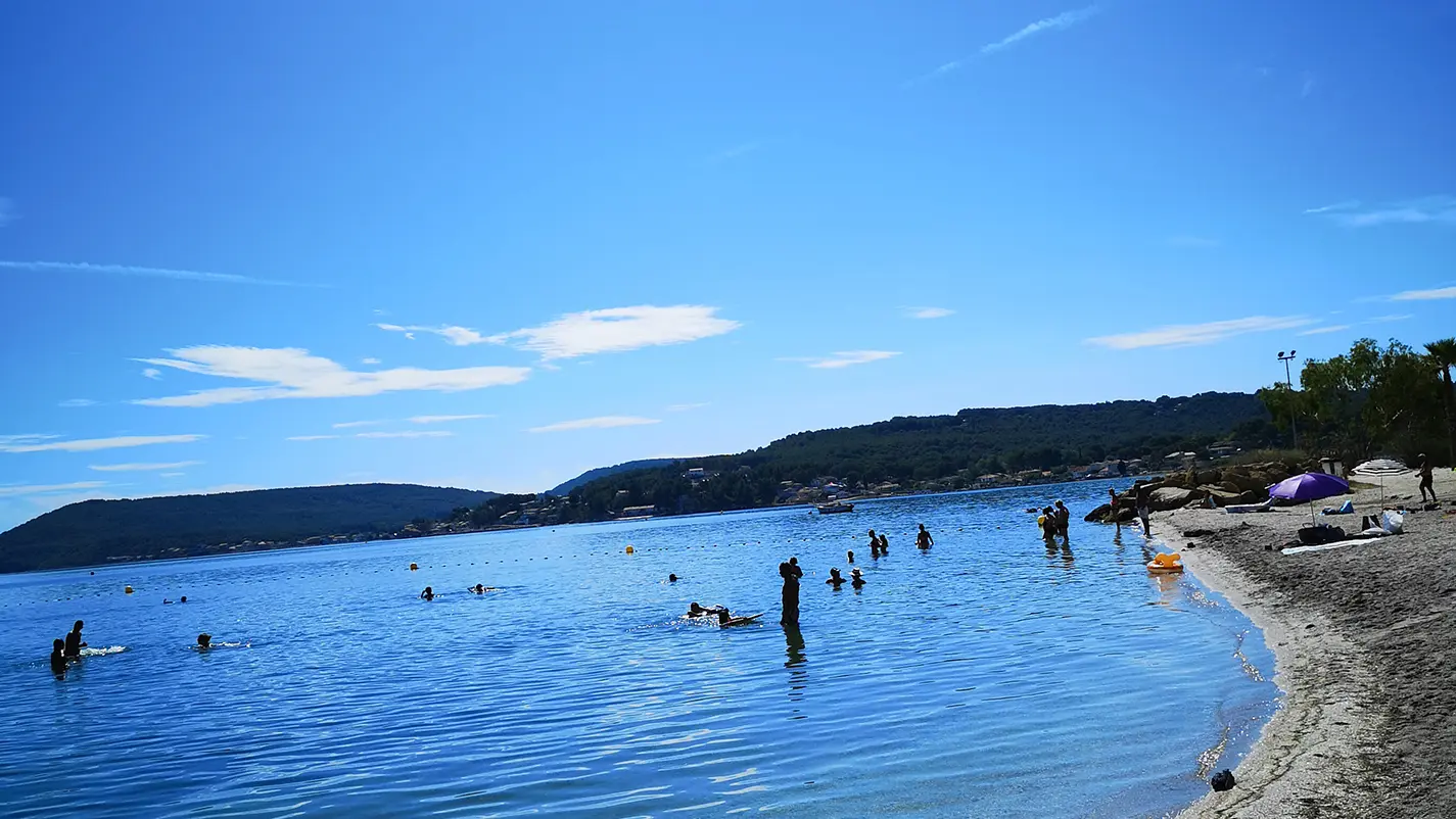 Plage du ranquet sur l'étang de Berre