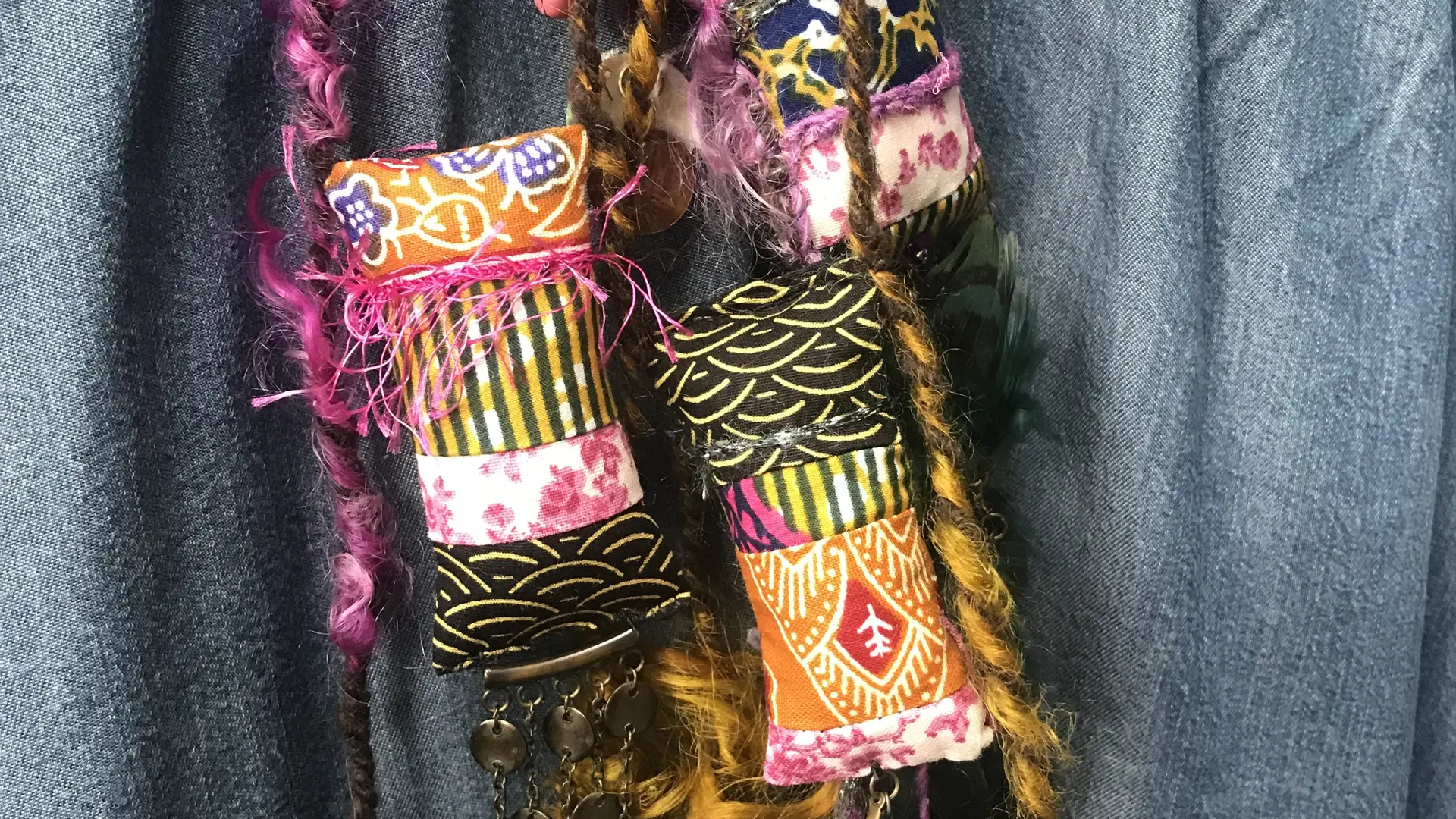 Bijoux textile upcyclé