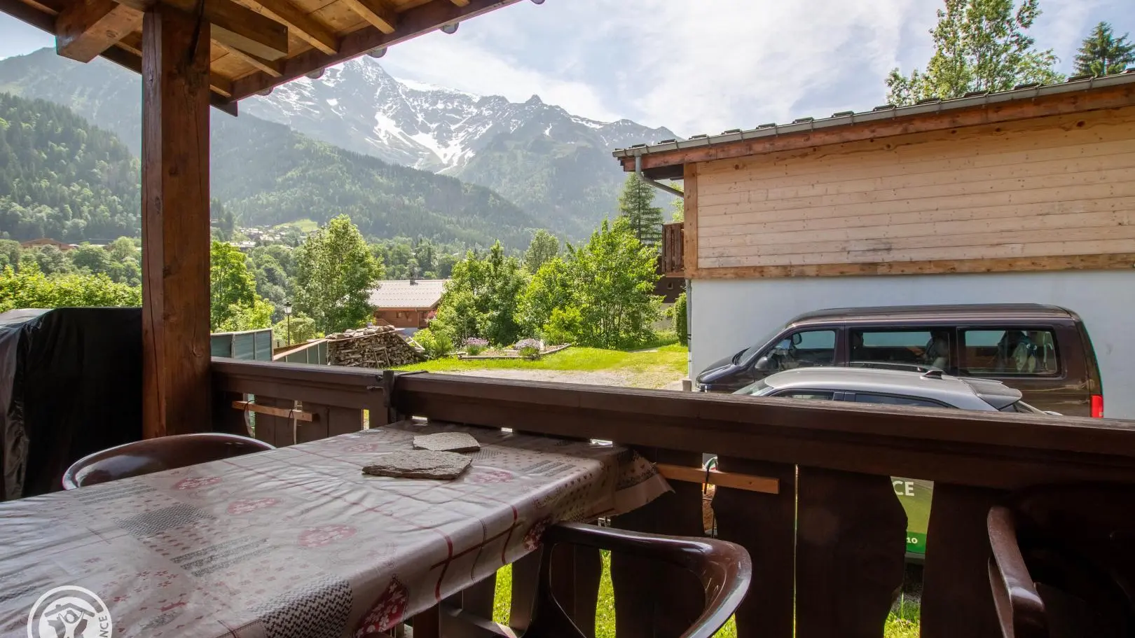 balcon couvert/ accès depuis séjour et cuisine