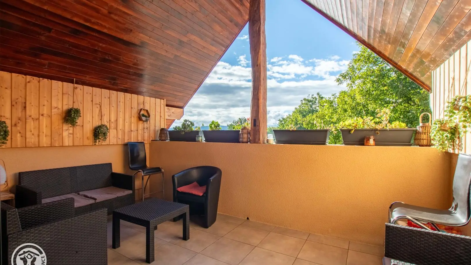 Terrasse abritée