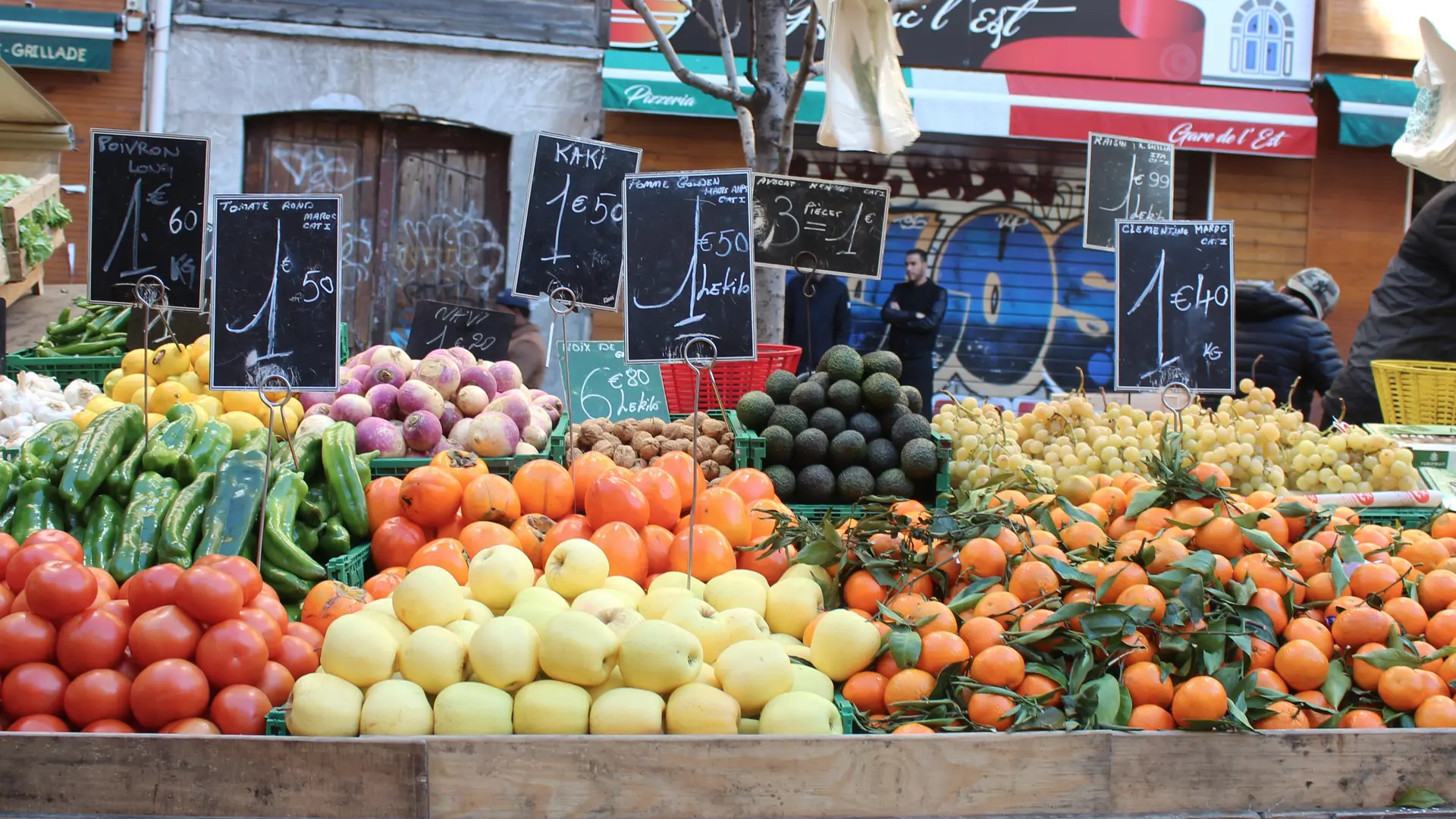 légumes du marché de Noailles