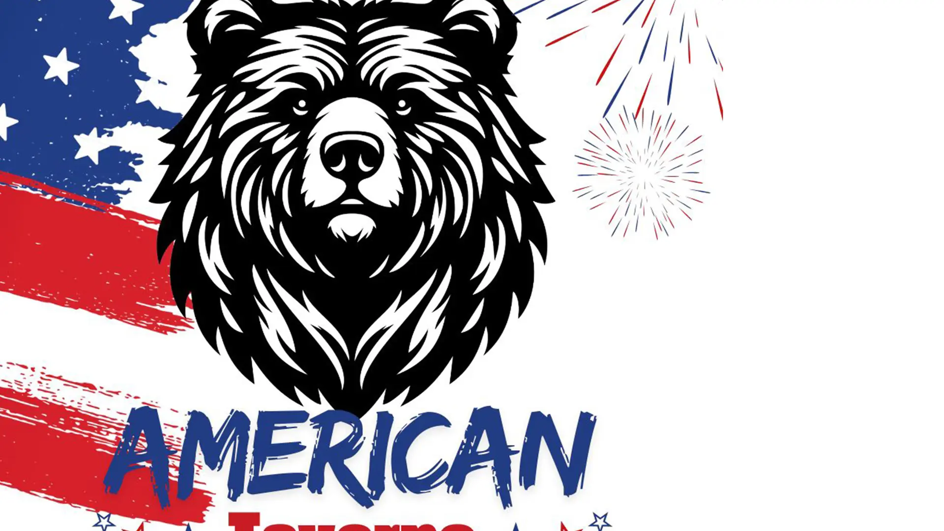 logo ours drapeau américain