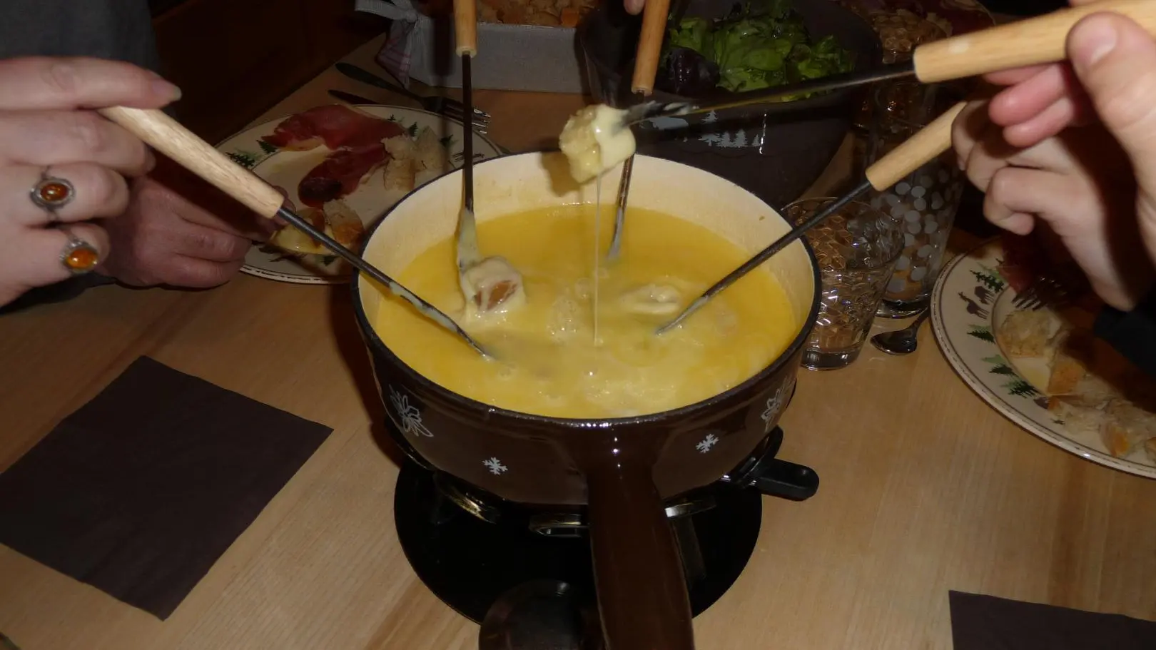 Repas familial et convivial