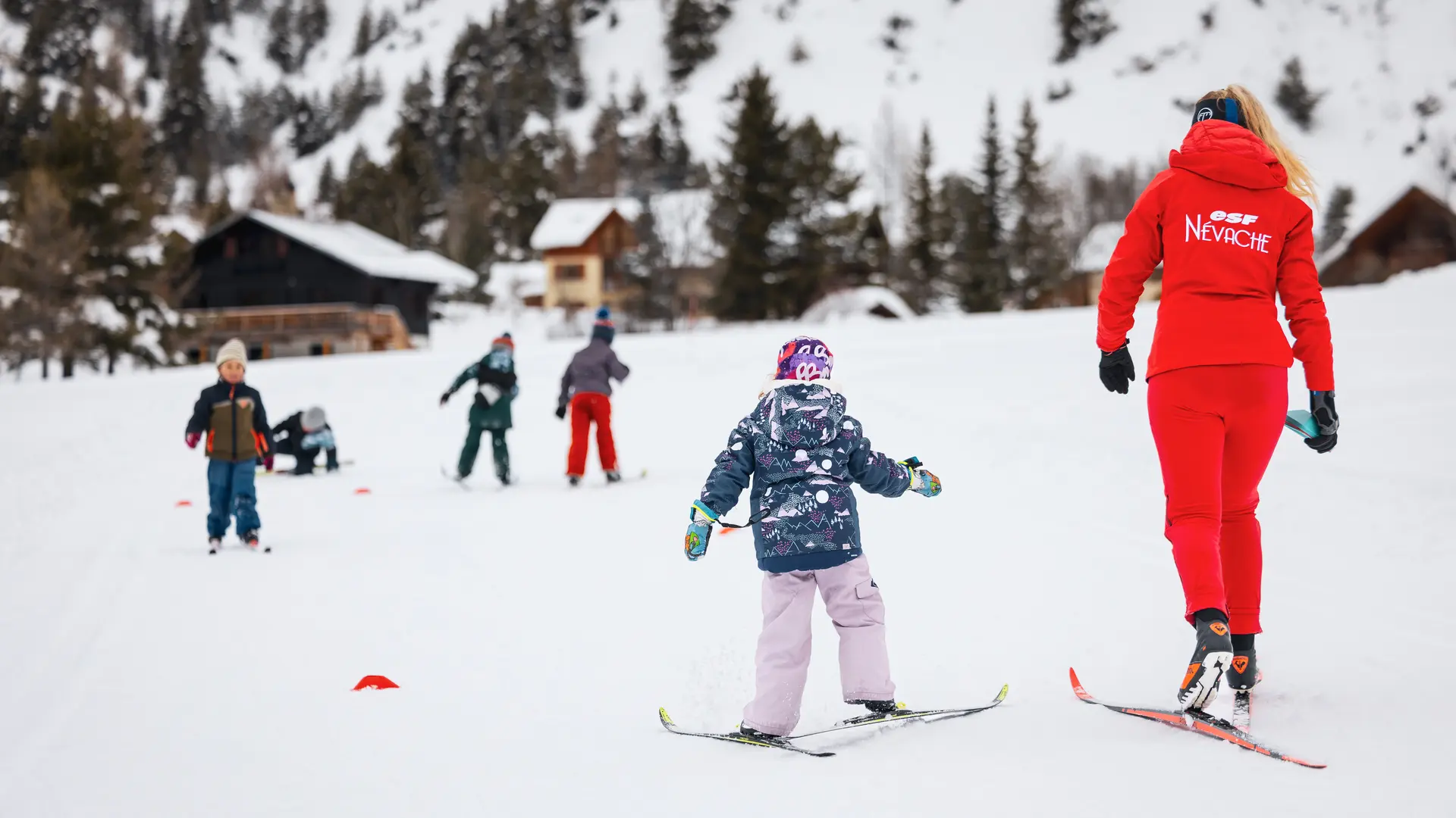 Ski de fond à Névache avec l'ESF