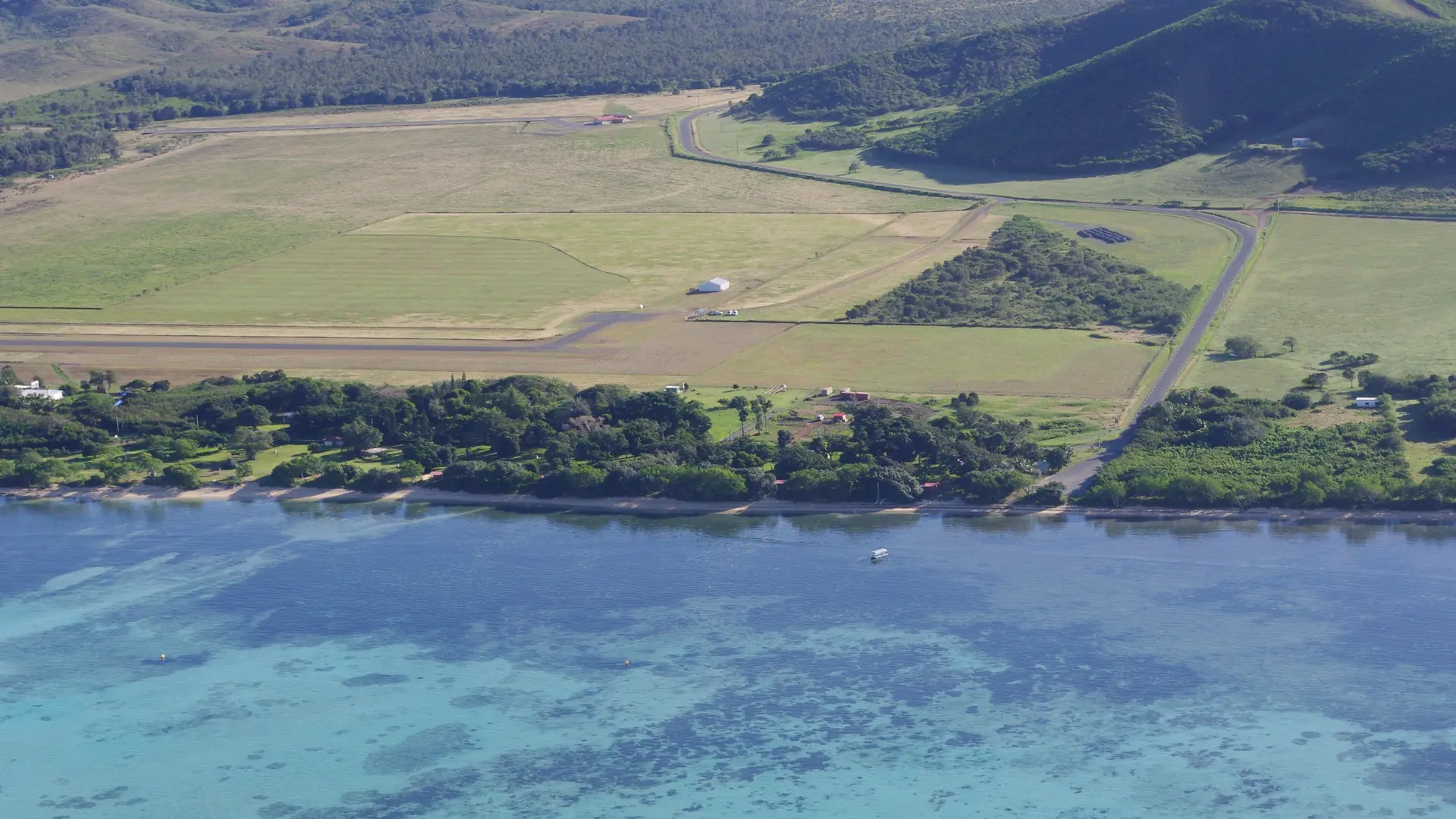 Vue aérienne de l'aérodrome