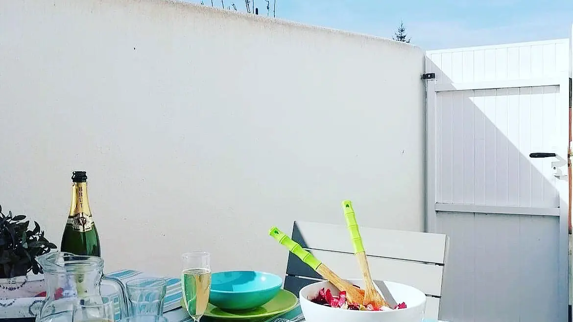 Terraza con barbacoa