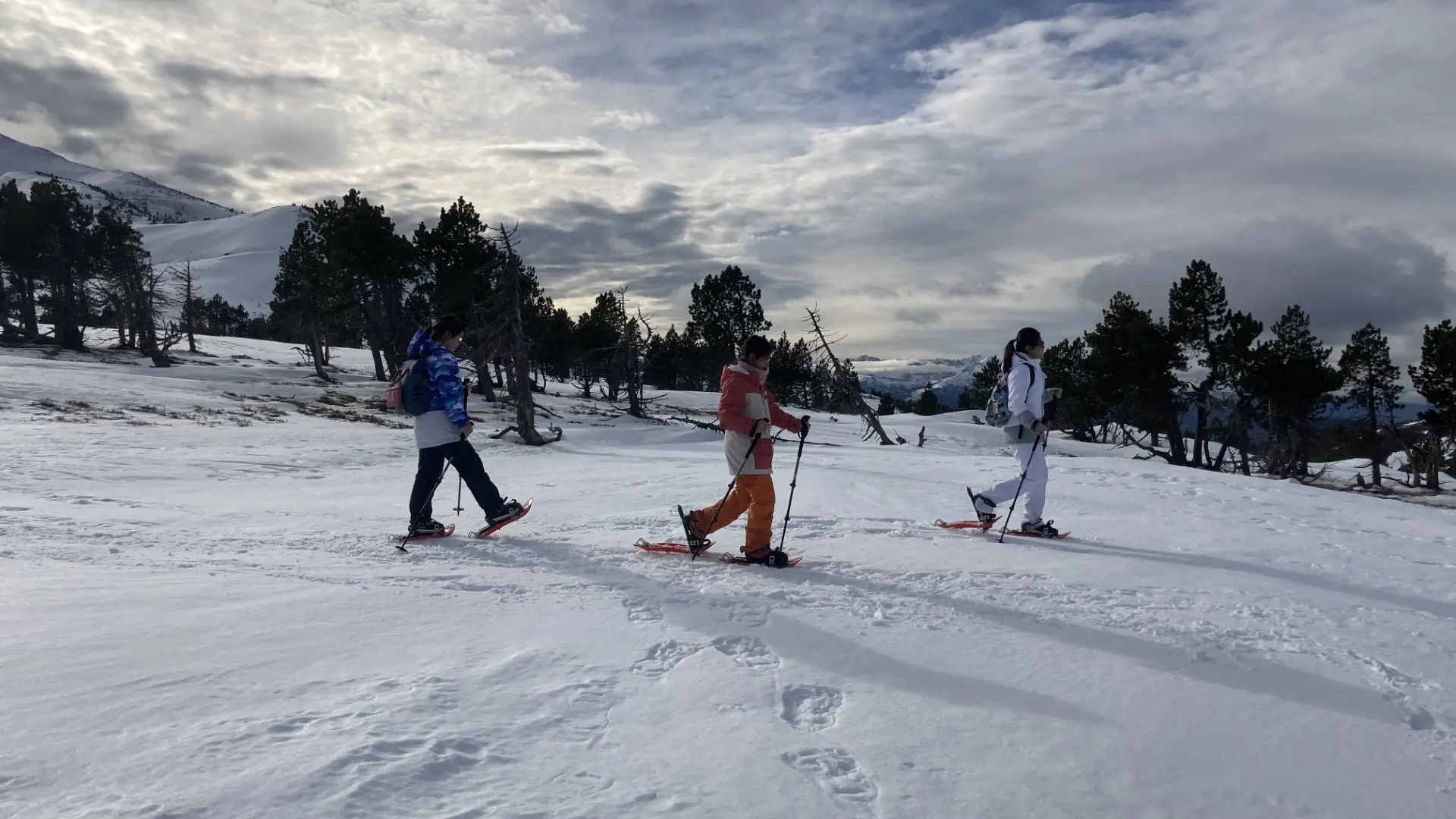 accompagnement raquettes à neige