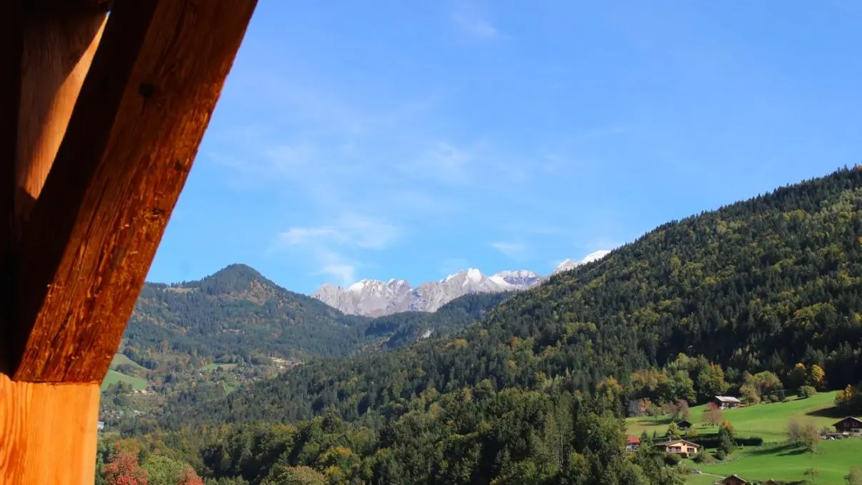 Vue sur la Chaine des Aravis