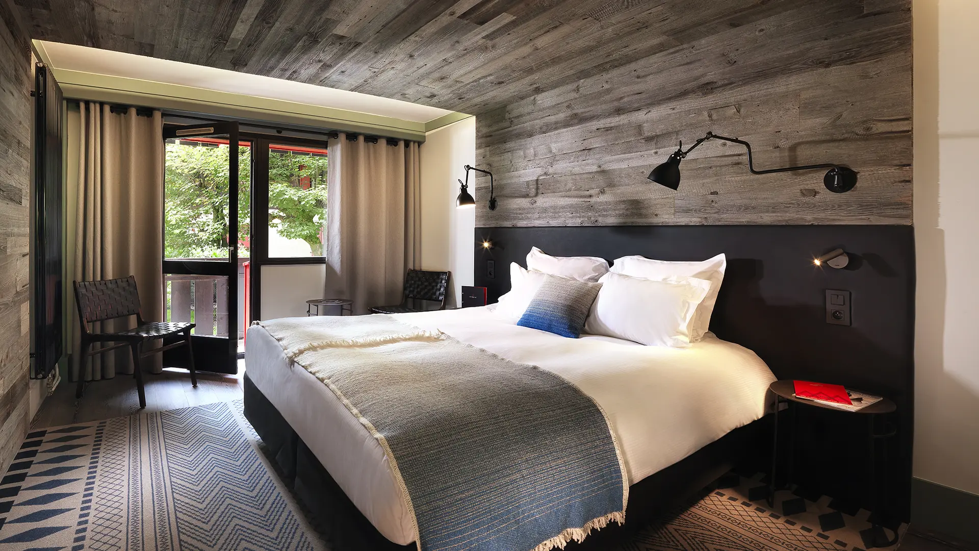 Chalet Hotel le Prieuré Chambre double vue Mont Blanc