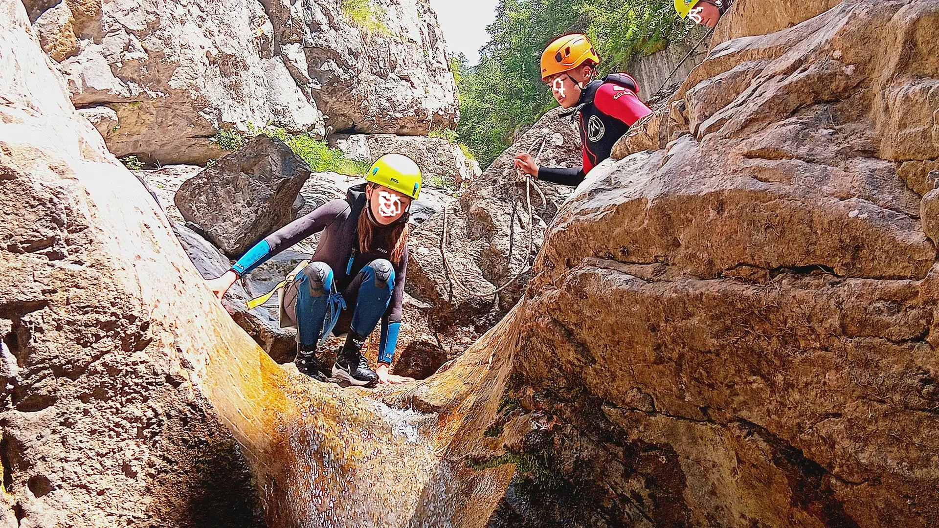 Toboggan au canyon de la Rouanette