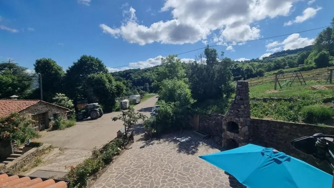 Vue des chambres du gîte.