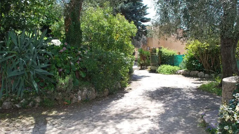 Gîte La Jonquiere Figuier-Entrée sur terrain clos-Contes-Gîtes de France des Alpes-Maritimes